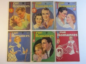 True Romances 6 Ausgaben Filmmagazin Lot Jan März Jun Jul Aug Sept 1934 Sehr guter Zustand - Bild 1 von 2