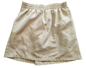 Chaps Girls Beige School Uniform Skirt 12 - Picture 1 of 7