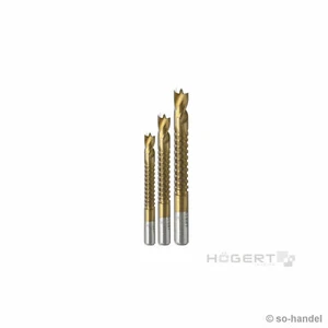 Högert 3 teiliges Fräsbohrer Bohrer Fräser Satz Bohrfräser Set ⌀ 5 / 6 / 8 mm - Bild 1 von 1