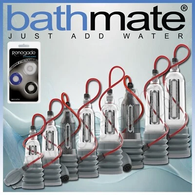 BATHMATE HYDROMAX XTREME BOMBA DE AGUA PAQUETE 3 5 6 7 8 9 11 ALARGADOR DE PENE Foto 1 de 3