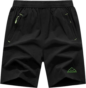 Men'S Quick Dry Hiking Shorts Lightweight Running Gym Outdoor Active Shorts with - Picture 1 of 12