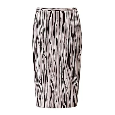 BNWT PURE COLLECTION ZEBRA PRINT COTTON PENCIL SKIRT MIDI SIZE UK 16 - Image 1 of 4