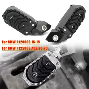 2x Breite Fußrasten-Pedalauflage für BMW R1200GS ADV R1250GS R 1250 GS ADV - Picture 1 of 9