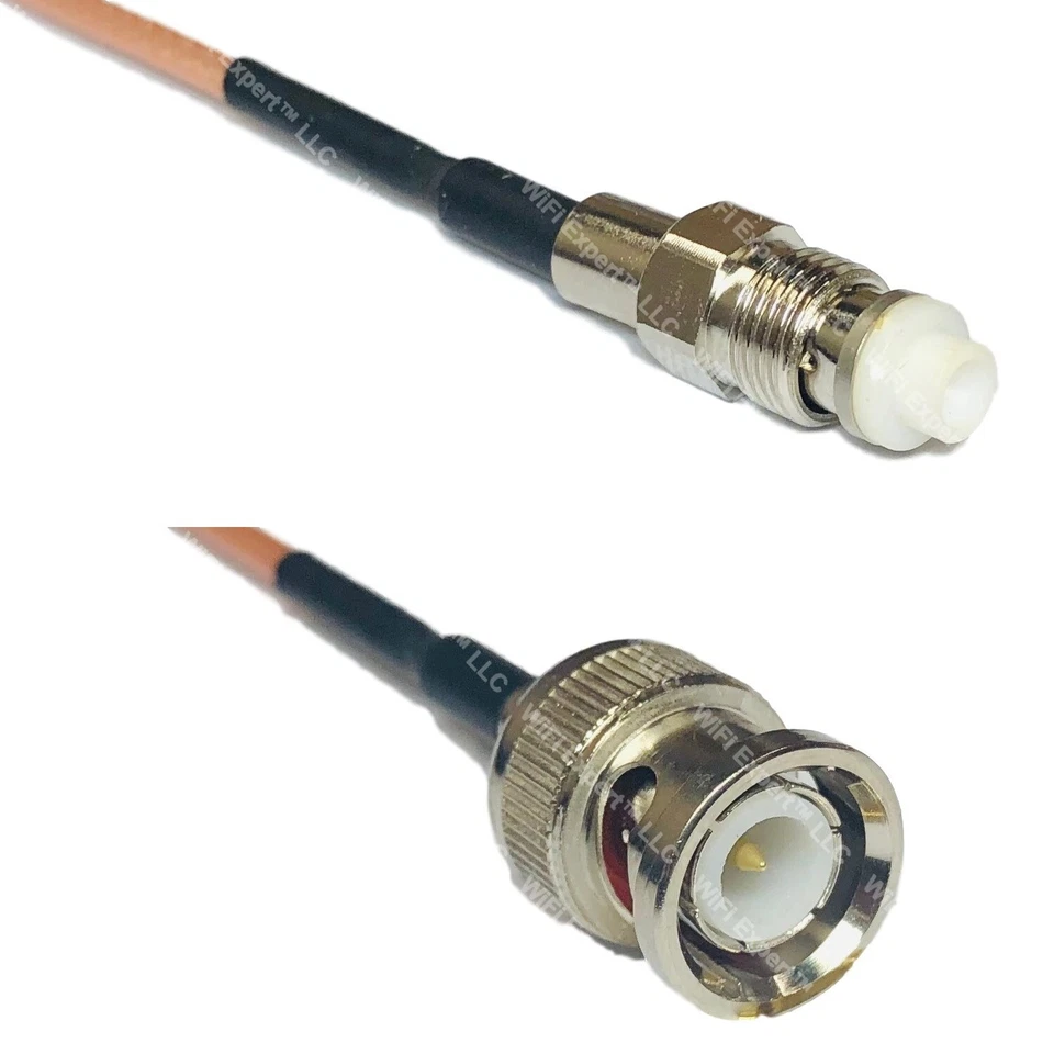 RG316 FME FEMALE to BNC MALE RF Cable Rapid-SHIP LOT - Image 1 of 1