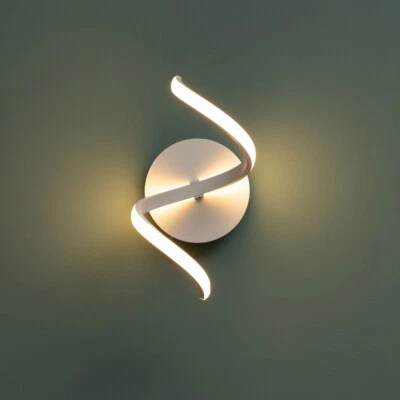 Applique da Parete LED 10W Design Spirale Tecnologia CCT Moderna da Interno IP20 - Immagine 1 di 4