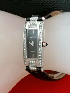 Stunning Stainless Steel Amadeus Quartz Ladies' Watch with Crystal Inlaid Bezel - Picture 1 of 12