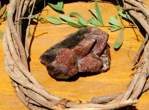 Rare Super 7 Crystal Cluster Melody Stone Red Hematite Capped for Chakra Healing - Picture 1 of 10