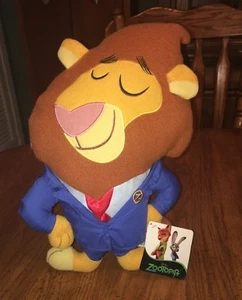 Disney ZOOTOPIA Film Bürgermeister Löwe Leodore Löwenherz Stofftier Plüsch Puppe NEU Neu mit Etikett - Bild 1 von 2