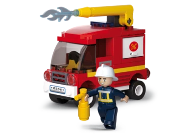 SLUBAN FIRE SMALL FIRE TRUCK 76PCS M38-B0622C - Image 1 of 2