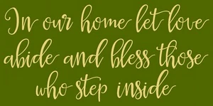 In Our Home Let Love Abide PLANTILLA REUTILIZABLE ARTÍCULO 8984 K 8"X18"-PLANTILLAS DE MILAR - Imagen 1 de 3