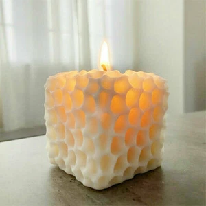 3D Silicone Candle Making Moulds DIY Honeycomb Soap Wax Plaster Candles Molds UK - Picture 1 of 12