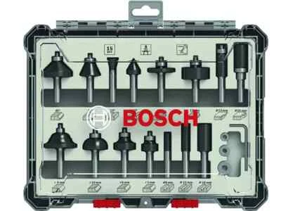 Genuine Bosch 15 Pcs Router Bit Set 2607017472 + Free Shipping - Image 1 of 4