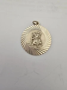 Vintage Georg Jensen 925 Sterling Silver St. Christopher Medal Pendant / Charm - Picture 1 of 2