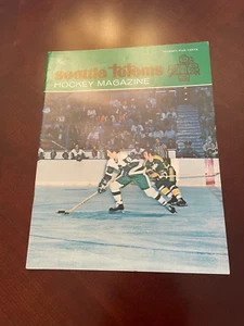 11/16/72 Fort Worth Wings at Seattle Totems WHL Hockey Program - NR-MT - Picture 1 of 3