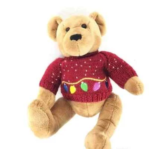 Weihnachten Plüsch Teddybär Größe 11X11 Zoll - Bild 1 von 5