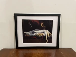 The Nightmare Framed Print Henry Fuseli 1781 Scary Wall Art 15x12 Witch Incubus - Picture 1 of 2