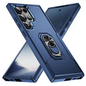 Für Samsung Galaxy S25 Ultra S24 FE S23 S22 S21 Stoßfest Ring Ständer Hülle Cover - Bild 1 von 28