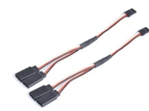 Servo Splitter Y extension leads 2 pcs 200mm High Quality Futaba- UK Seller - Picture 1 of 2