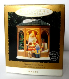 1995 Hallmark Keepsake Ornament "Coming to See Santa"Light, Motion & Sound NEW* - Picture 1 of 5