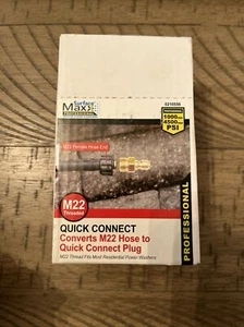3/8" Quick Disconnect Plug X M22 Case Of 20 Boxes Each Box Contains 4 Qty 80 - Picture 1 of 4
