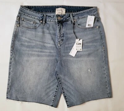 Habitual 女式 33 百慕大剪裁牛仔裤 9 英寸内缝高腰生下摆 *H — 第 1/4 张图片