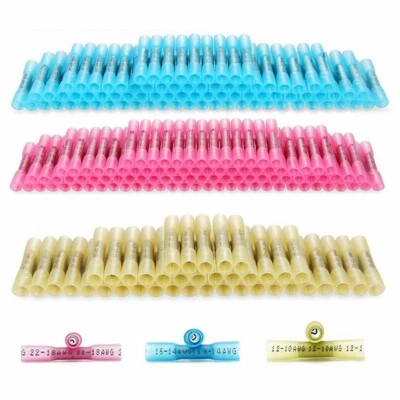 500x Heat Shrink Butt Splice Wire Connector Insulated Waterproof Crimp Terminals - Image 1 of 4