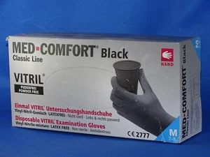 Einweghandschuhe Med- Comfort Vitril M Schwarz - Bild 1 von 5
