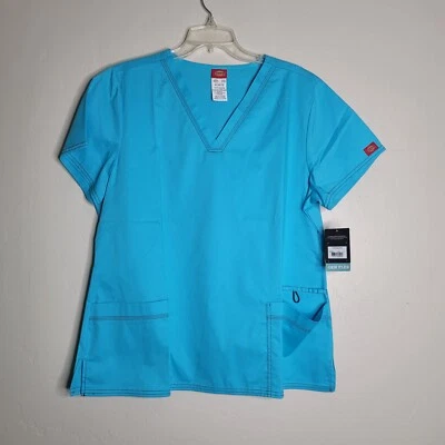 Blusa Médica Unisex Azul Dickies 2 Bolsillos Talla XL NUEVA CON ETIQUETAS Foto 1 de 4