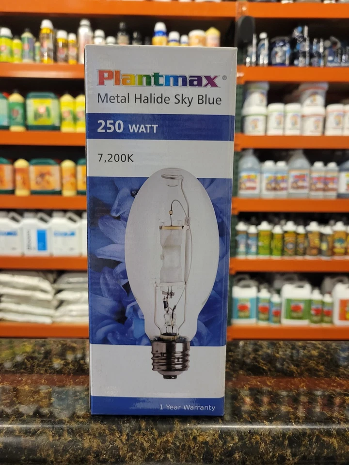 Plantmax - Metal Halide Sky Blue - 250 Watt - Single Ended Bulb w/ 7,200 Kelvin - Image 1 of 1