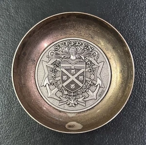 Vintage FIA Lyon silver plate Suffren class Cruiser DISH/ BOWL French Navy WWII - Picture 1 of 3