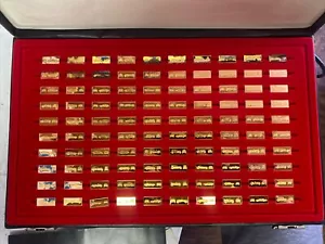 The World’s Great Performance Cars Miniature Collection SET OF 100 Gold Plated - Picture 1 of 8