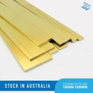 Brass Flat Bar C380 - Multiple Lengths / Size Available - Industrial Marine - Picture 1 of 22