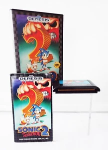 SONIC THE HEDGEHOG 2 SEGA GENESIS 1992 AUTHENTIC VIDEO GAME COMPLETE IN BOX - Picture 1 of 8