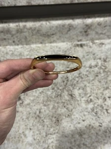 Michael Kors Onyx Rose gold tribal hinged bangle bracelet 7 “ - Picture 1 of 6