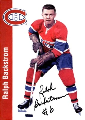 Ralph Backstrom - Signed Colorado Eagles Skybeam Founder Card 'Deceased' - Image 1 of 2