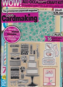 LOVE CARDMAKING MAGAZINE #1 2019, SEALED W/ALL-OCCASION CRAFT KIT. - Picture 1 of 2