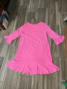 FRISCHE PRODUKTE Large Flamingo PINK KIRA 3/4 Glockenärmel Strickkleid $ 79 L - Bild 1 von 6