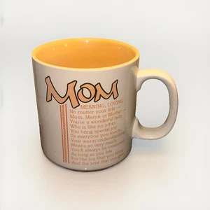 Mom Vintage PAPEL Yellow Coffee Tea Mug Cup Coffee Mug Poet “Marci G.” 1990s - Foto 1 di 4
