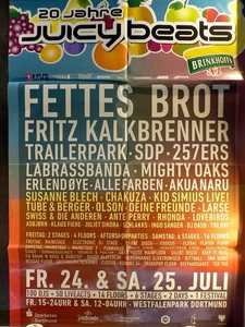 20 Jahre Jucybeats - 24.06 + 25.06.15 Dortmund  - Veranstaltungs-Poster A1-39 - Picture 1 of 1