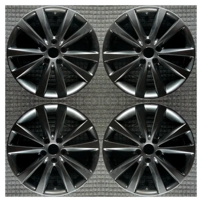 Set 2011 2012 2013 2014 2015 Chrysler Dodge 200 Avenger Black Wheels Rims 2504 - Image 1 of 4