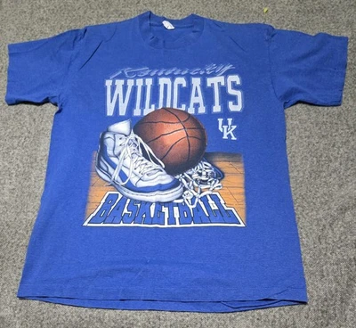 Винтажная баскетбольная футболка с одним стежком Kentucky Wildcats размер XL - Изображение 1 из 4