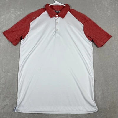 Ping Golf Shirt Men's Size Medium Short Sleeve Sensor Cool Polo White Polyester - Image 1 of 4