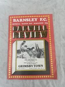 Barnsley Vs Grimsby Town Saturday 5th April 1980 Programme - Picture 1 of 2