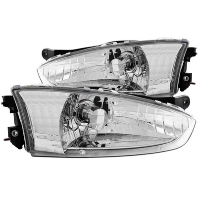 ANZO for 1997-2002 Mitsubishi Mirage Crystal Headlights Chrome - Image 1 of 4
