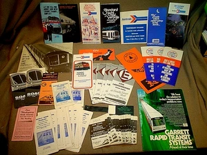 LOTTO DI OGGETTI CARTA EFFIMERA FERROVIARI VINTAGE ANNI 60 70 - Foto 1 di 17