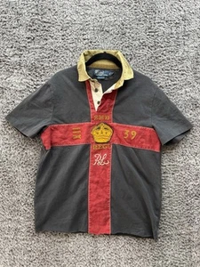 Vintage Polo Ralph Lauren Shirt Men S 2nd Regiment Rugby Crown Crest (altered) - Picture 1 of 9