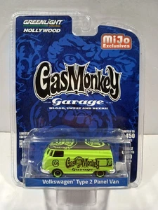 Greenlight Mijo Exclusive Gas Monkey VOLKSWAGEN TYPE 2 PANEL VAN 1:64 Diecast - Picture 1 of 2