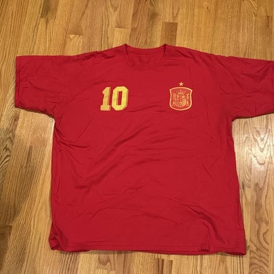 Spain National Team Fabregas Jersey T-Shirt  Euro 2008 Home Soccer Men's XL - Image 1 of 4