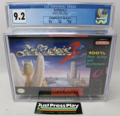 ActRaiser 2 Super NES 1993 CIB CGC Graded 9.2 - Image 1 of 4