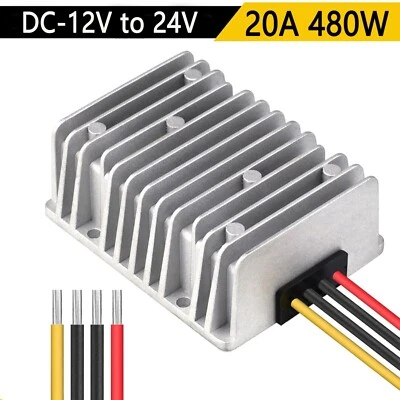 DC 12V to DC 24V 20A 480W Step Up Voltage Regulator Power Converter Transformer - Image 1 of 4